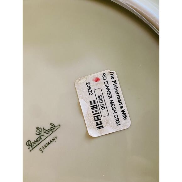 New with Tags Rosenthal Mesh Cream Dinner Plate 10.625" Germany - Picture 6 of 7